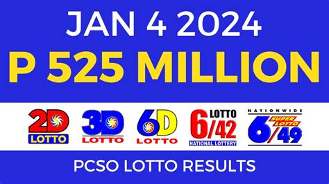 lotto result january 4 2024